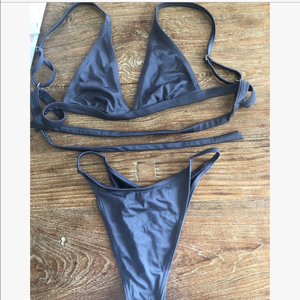 High leg bikini set